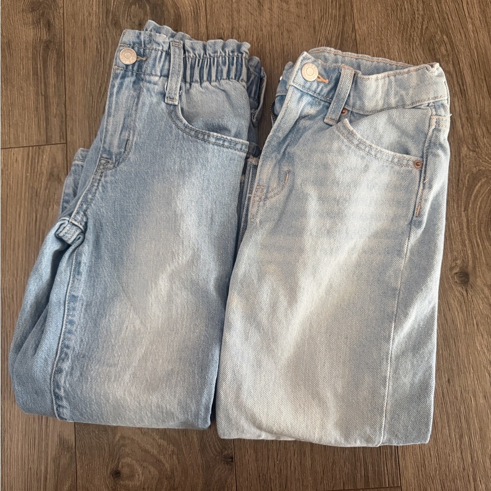 Old Navy and Cat and Jack Light Blue Denim Pants Size 6 Girls